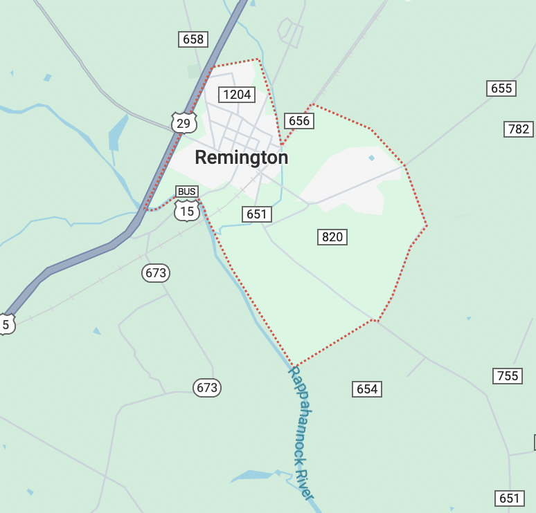 remington map